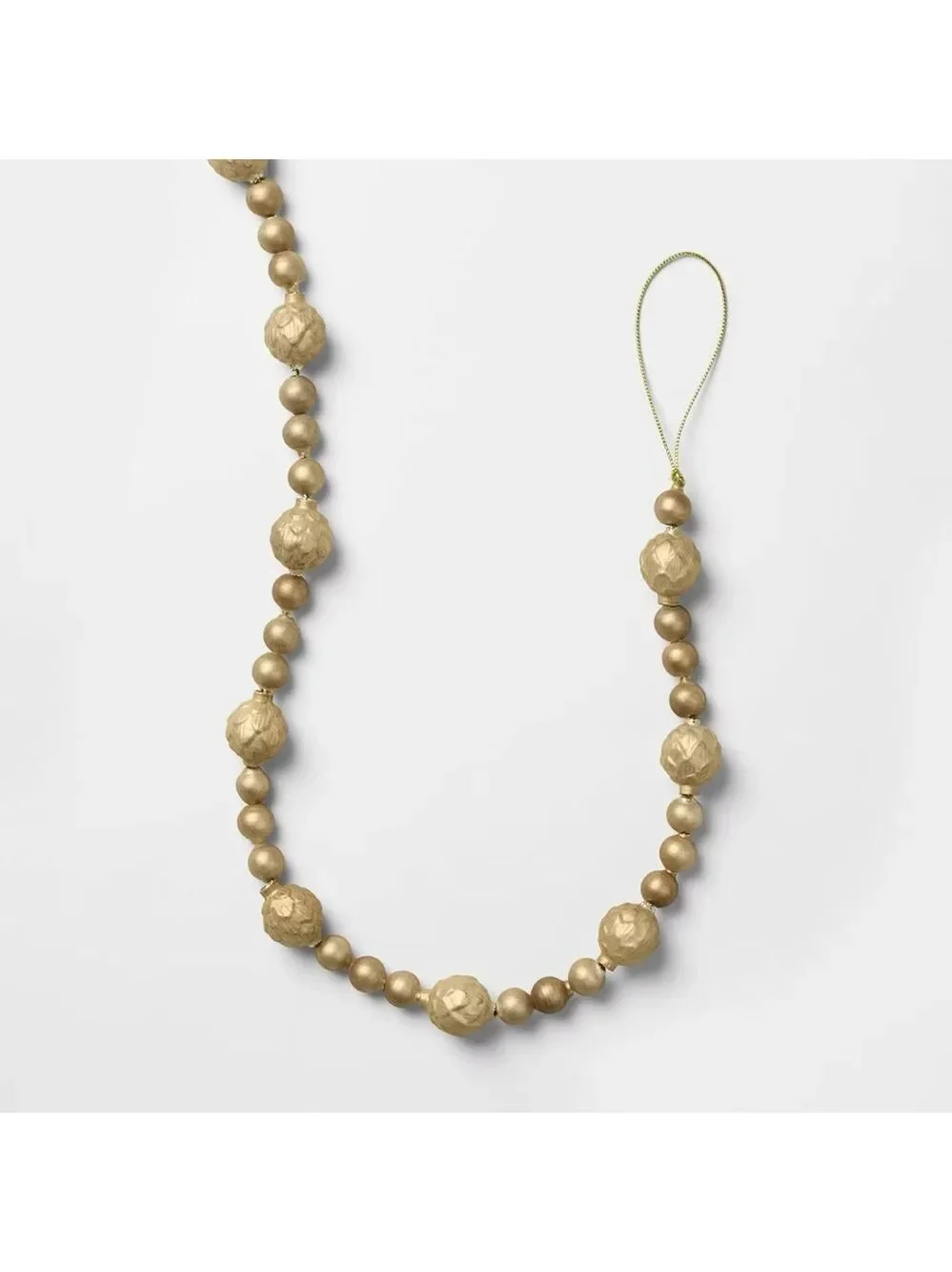 Gold Bead Christmas Garland - Threshold™ designed with Studio McGee